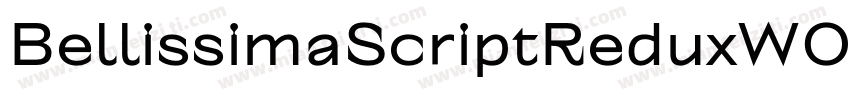 BellissimaScriptReduxW05 Rg字体转换